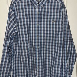 2/$20 Eddie Bauer Men's Size Large Button Up Plaid Shirt Classic Fit
